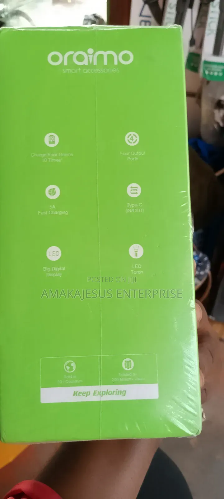 Oraimo Power- 50000mah Laptop 85w Display Power-Bank