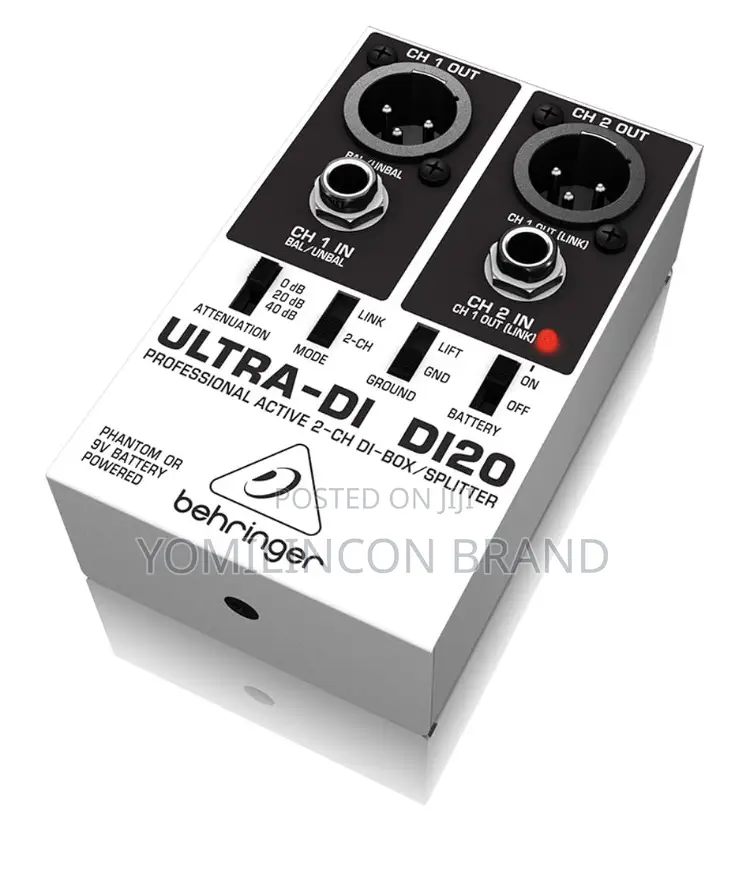 Behringer Ultra-di Di20 2 Channel Di Box/Splitter