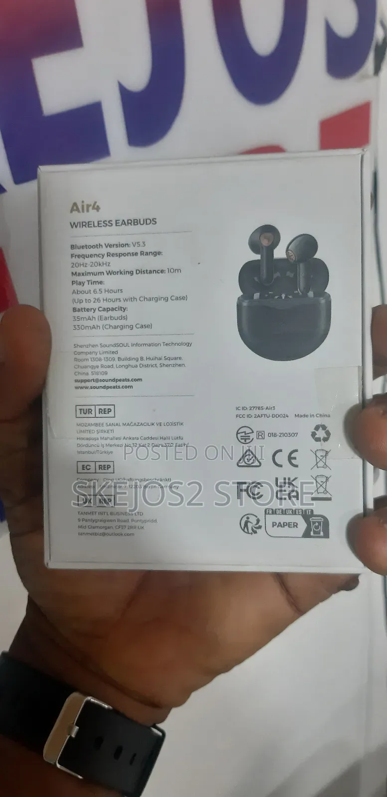 Open Box Soundpeats Air4 Wireless Earbuds