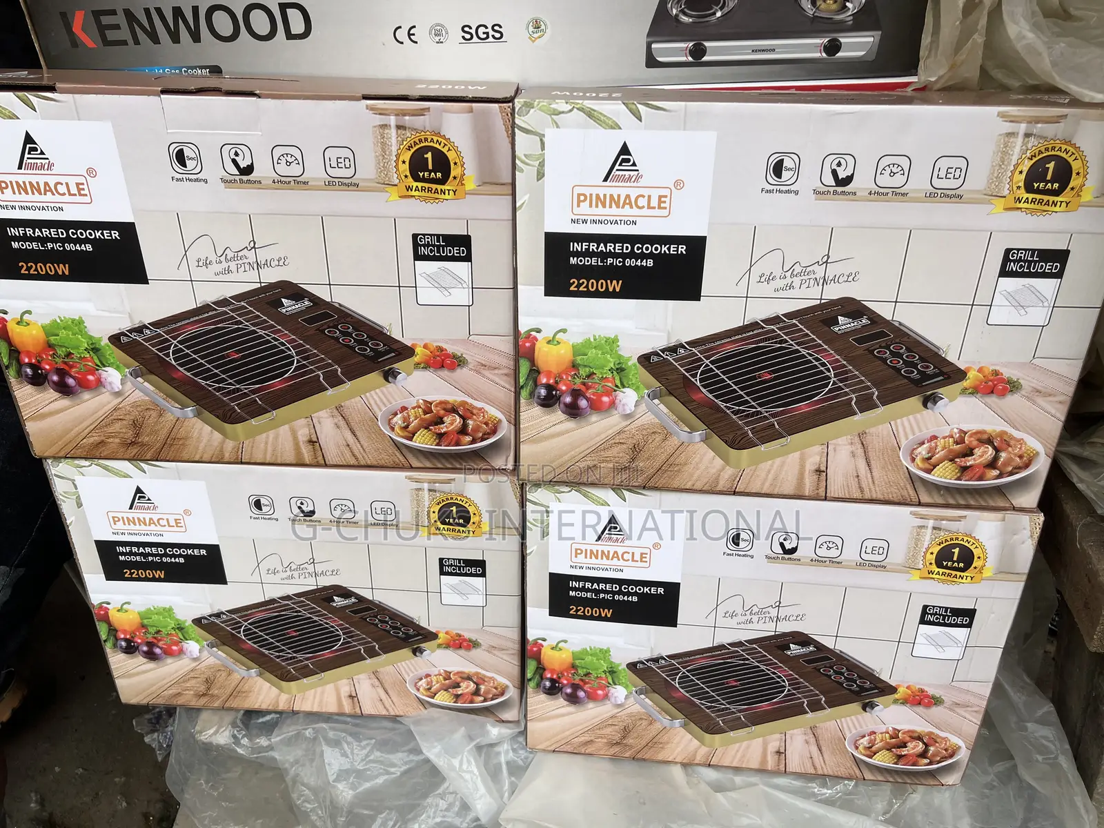 Pinnacle New Innovation Infrared Cooker Model:Pic 0044b 2200w