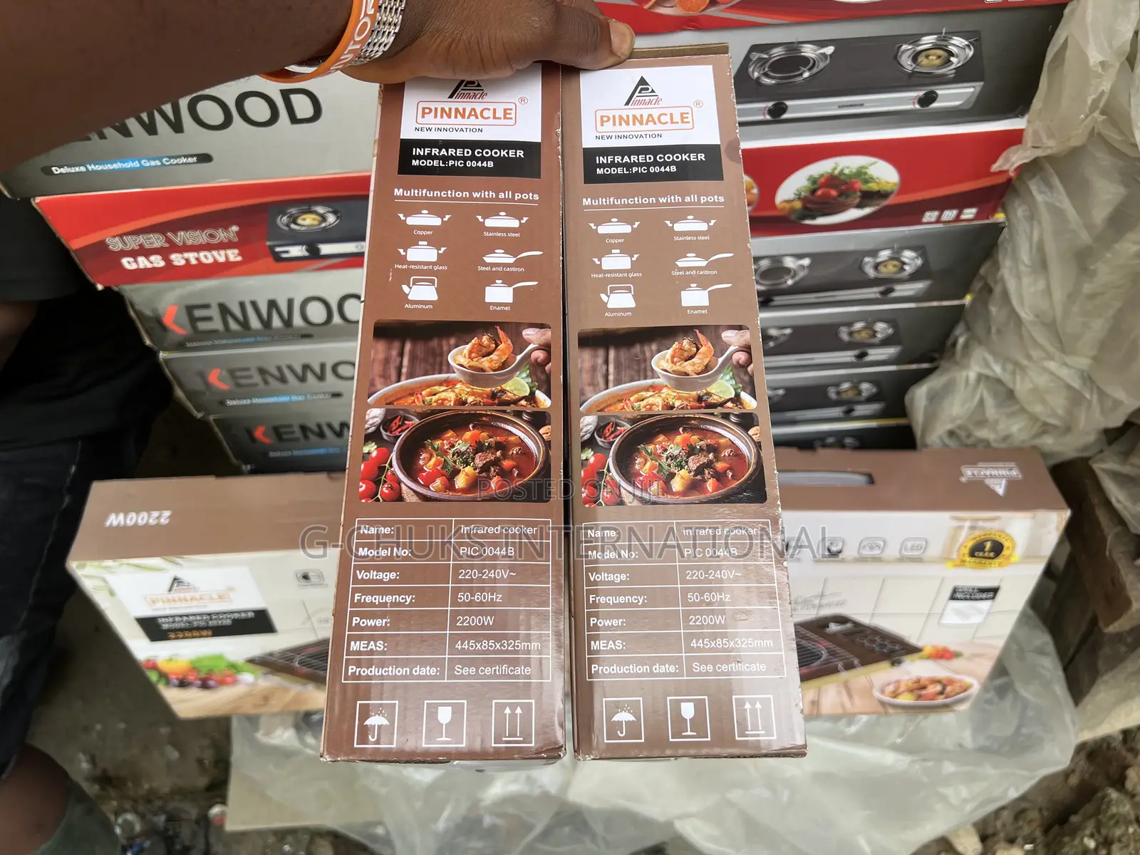 Pinnacle New Innovation Infrared Cooker Model:Pic 0044b 2200w