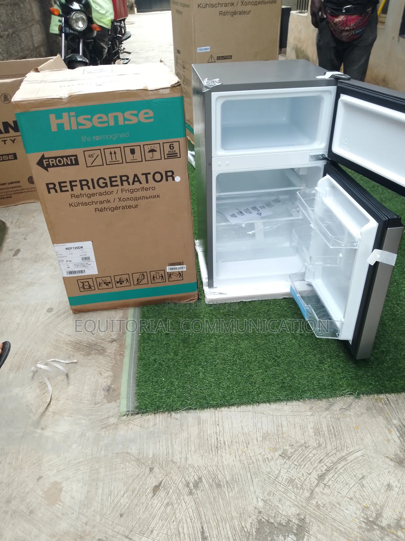 Hisense Ref120dr Silver Double Door Refrigerator