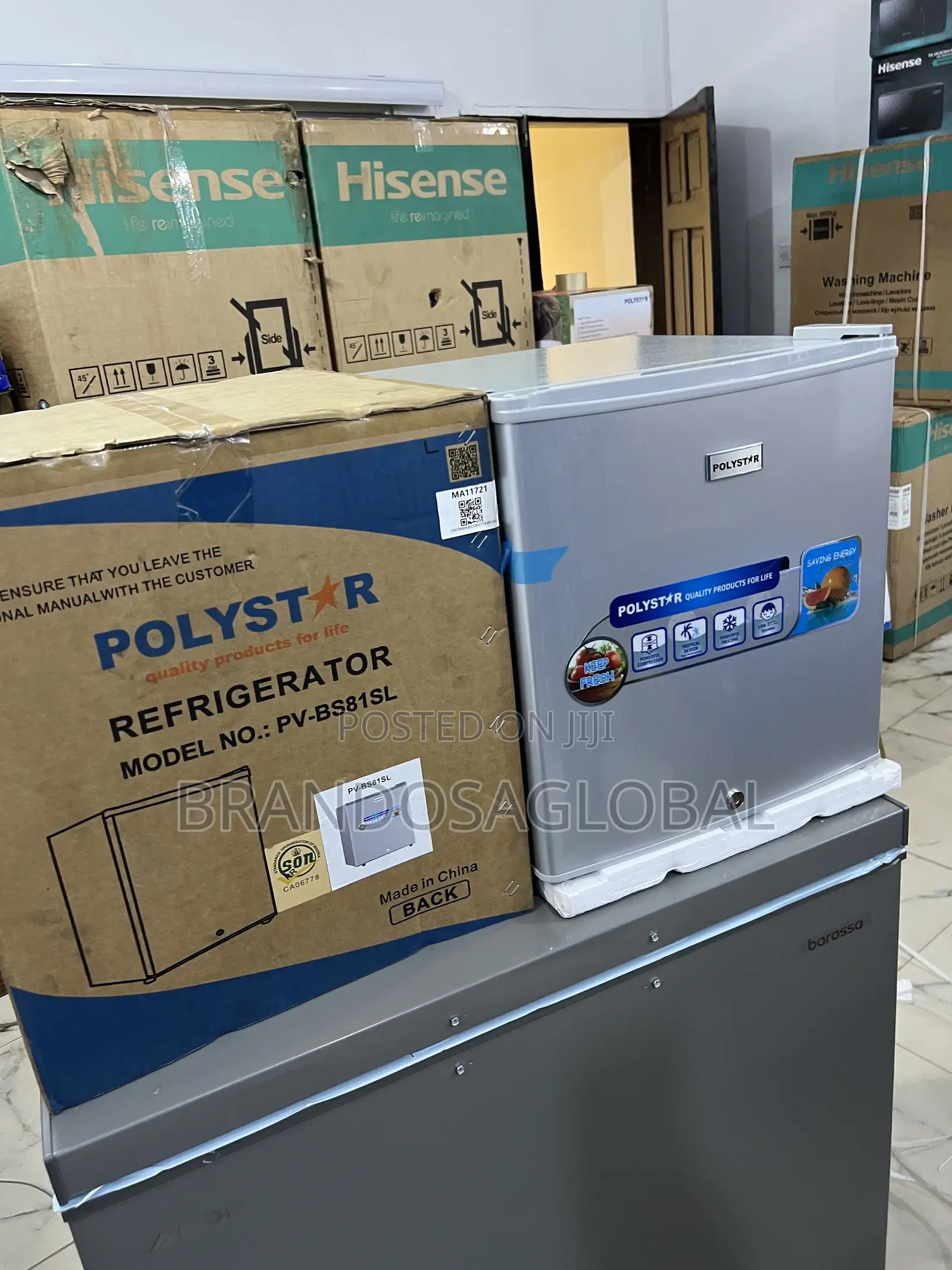 Polystar Pv-Bs81sl 45l Fridge for Nighttime Convenience