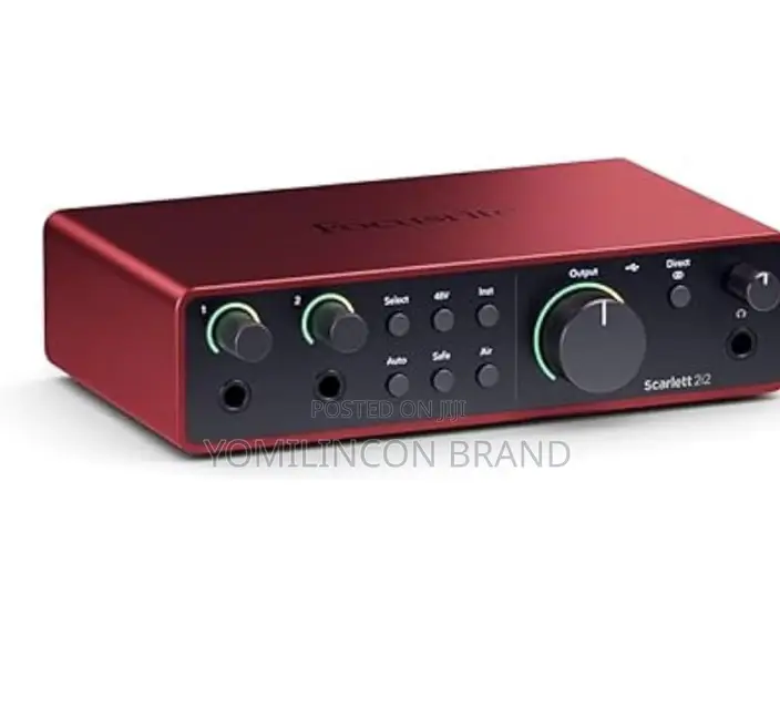 Focusrite Scarlett 2i2 4th Gen Usb Audio Interface for Recording,