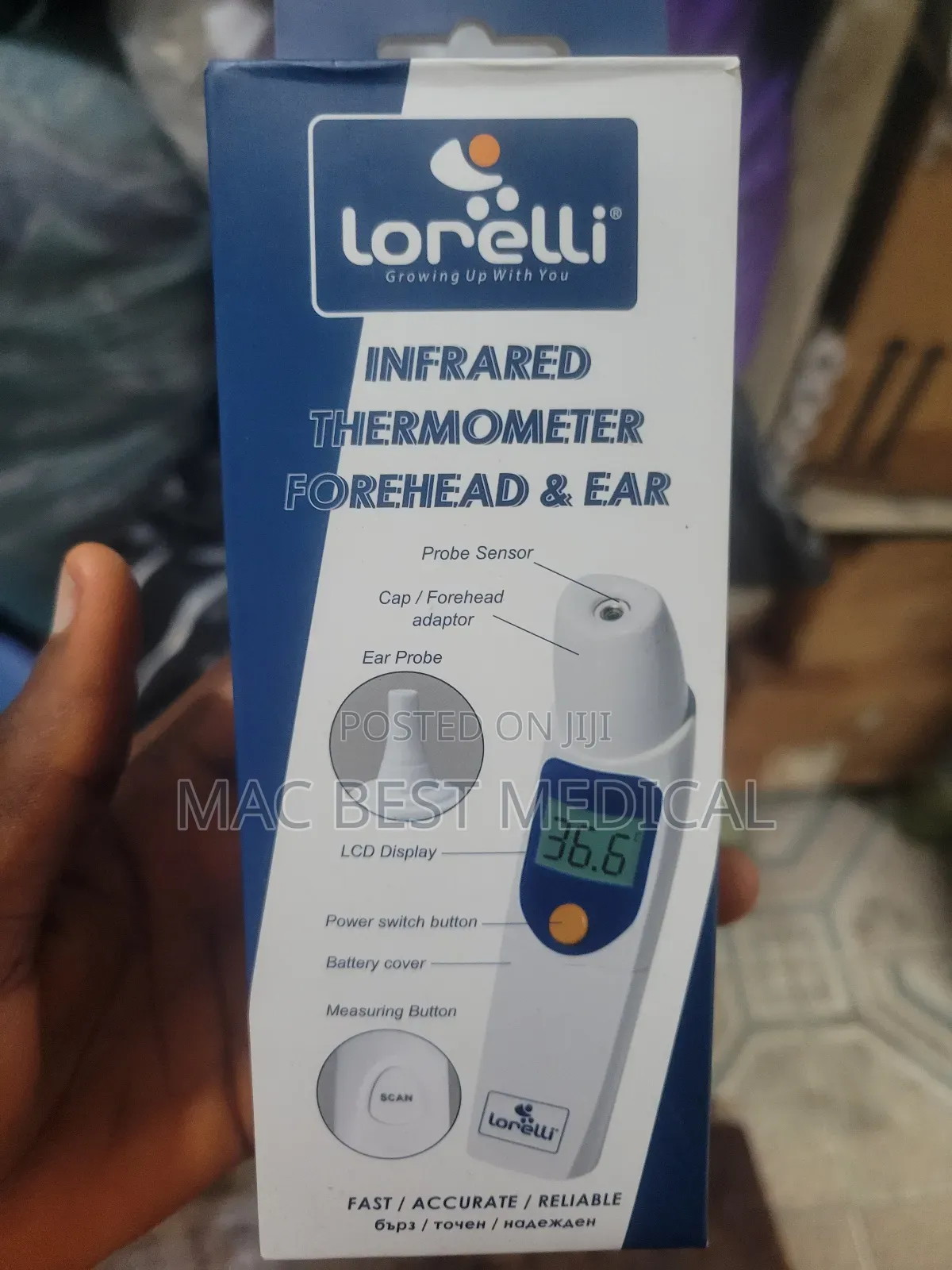Infrared Thermometer for Forehead and Ear