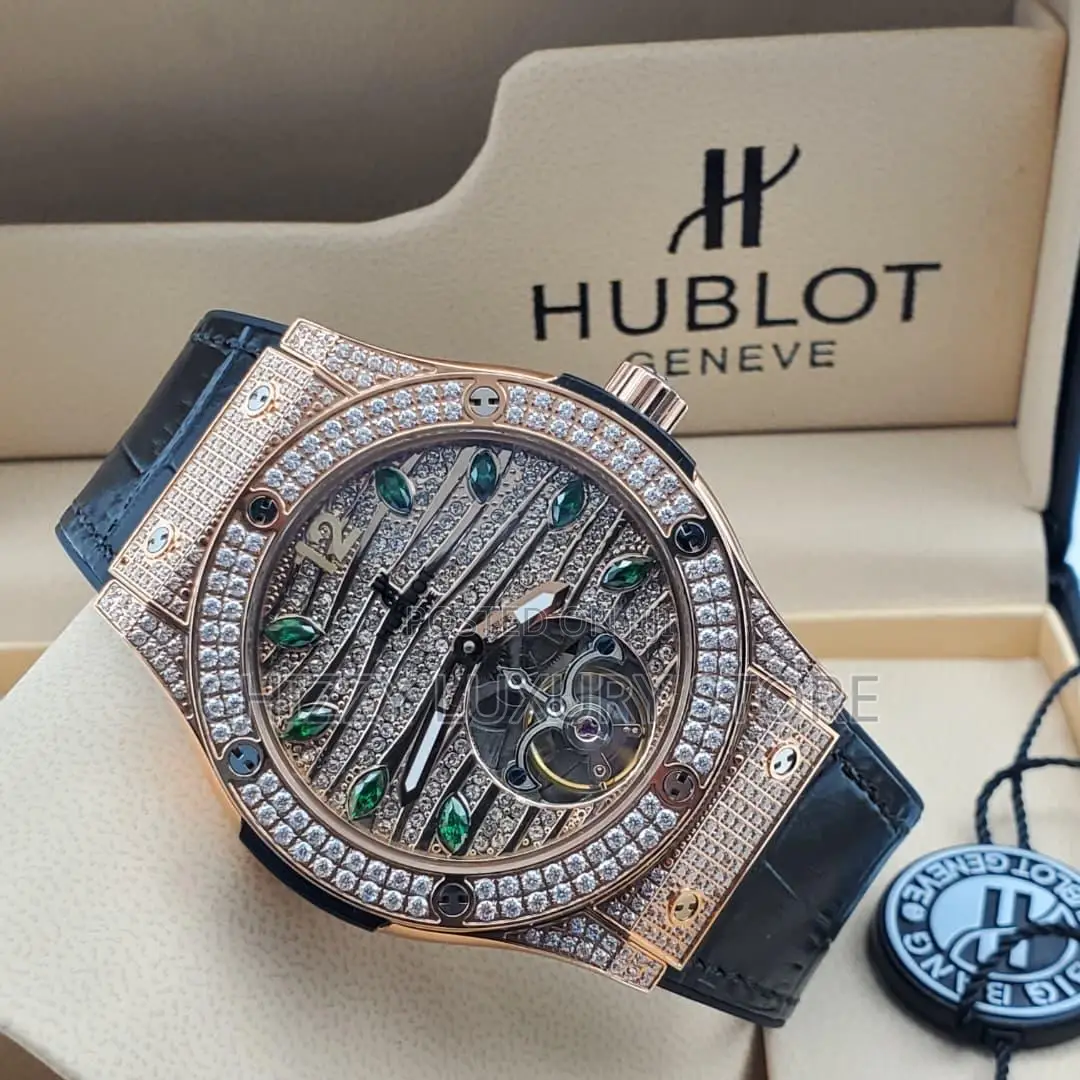 Hublot Quality Luxury Men Chronograph Automatic Engine Wristwatch
