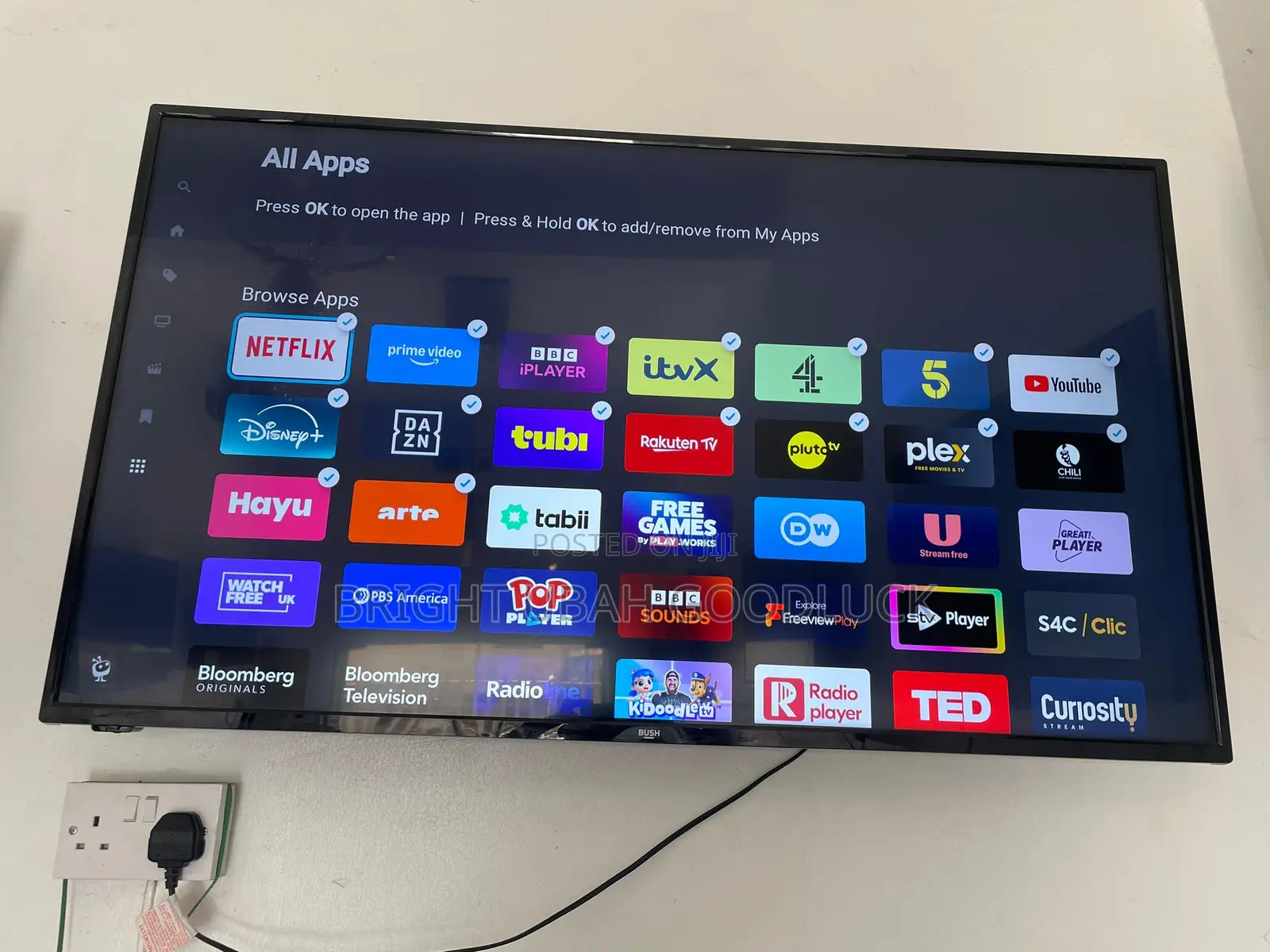 Bush 43 Inches Full Smart Tv With Free Netflix Acct Mirror Casting Ver