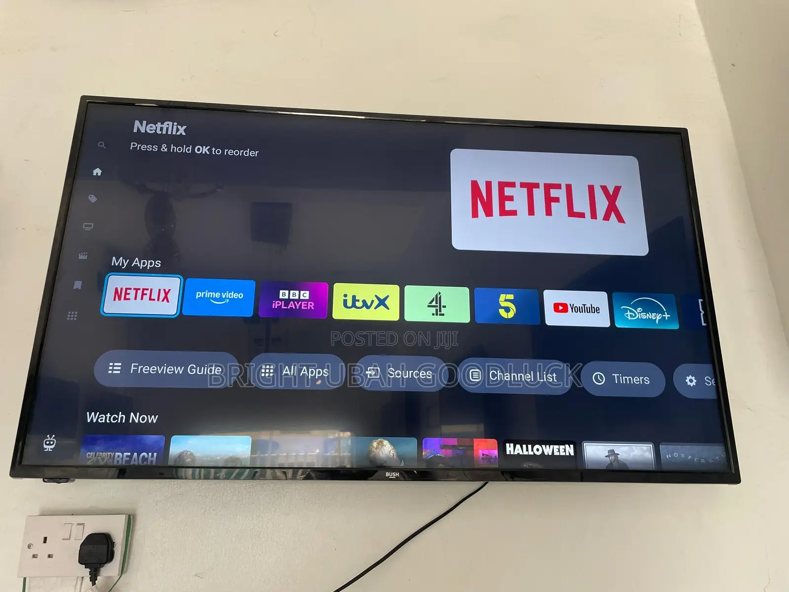 Bush 43 Inches Full Smart Tv With Free Netflix Acct Mirror Casting Ver