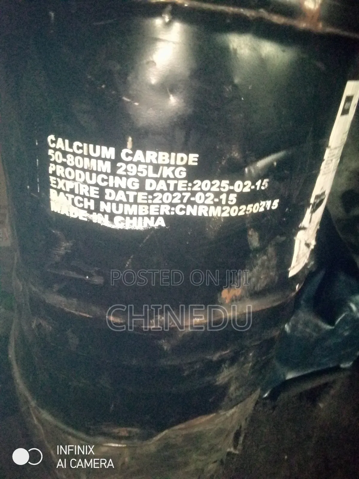 Calcium Carbide Drum 200kg  50-80