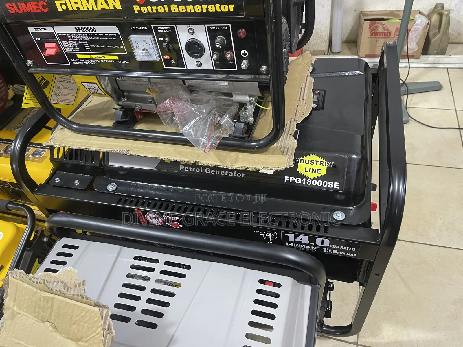 15kva Heavy Duty Firman Double Cylinder Petrol Generator HDF