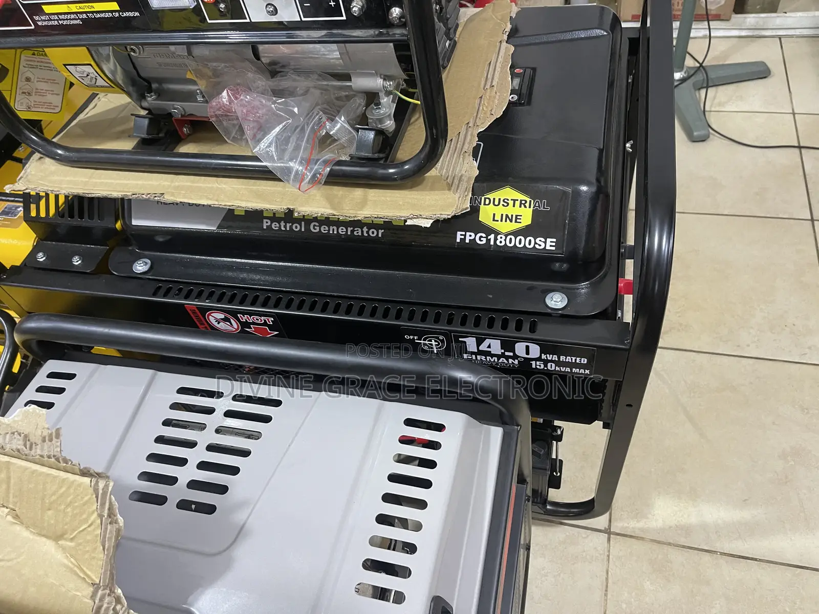 15kva Heavy Duty Firman Double Cylinder Petrol Generator HDF