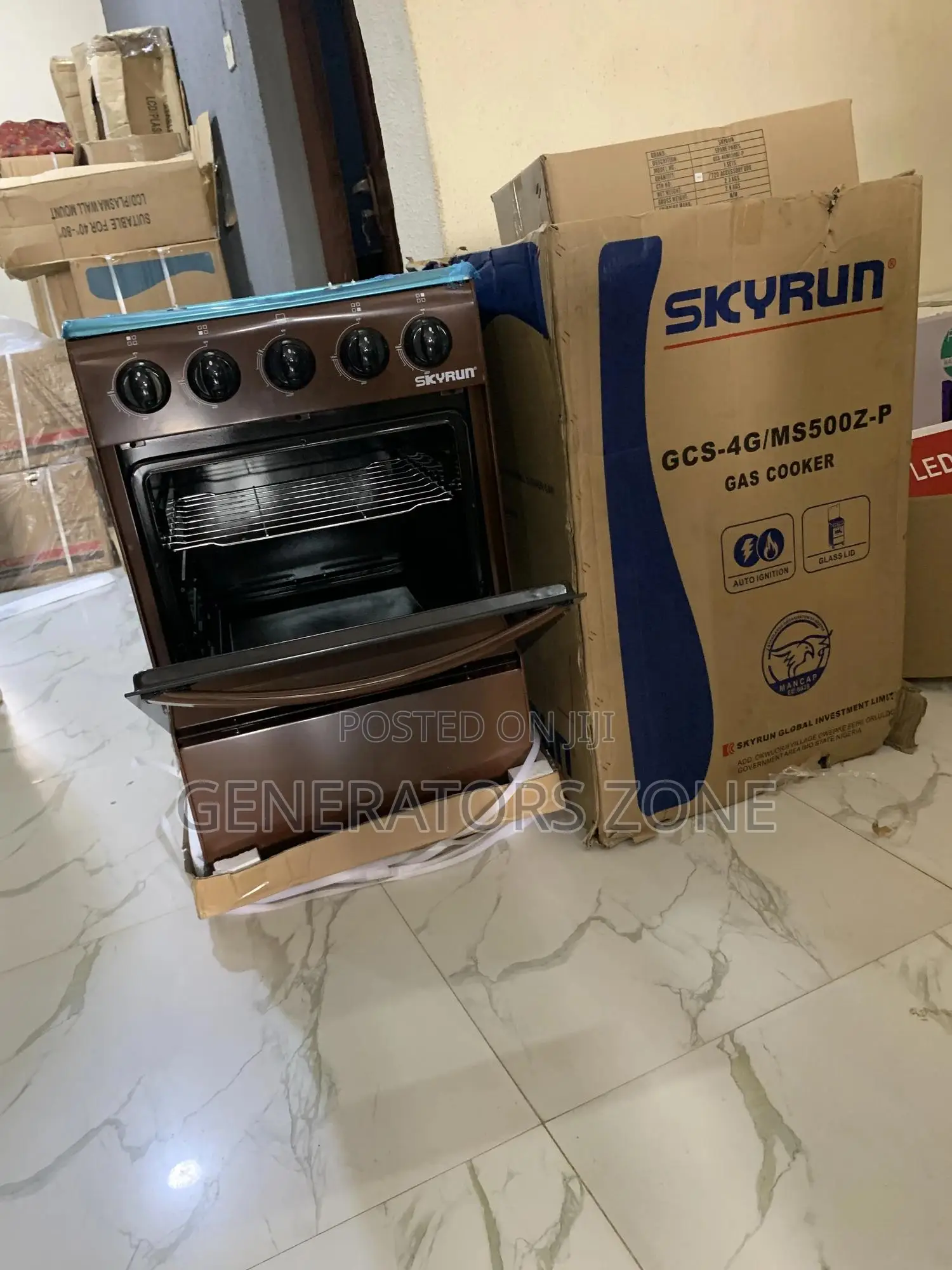 Free Standing 4 Burner Gas Cooker With Oven-GCS-4g/Ms500z-P