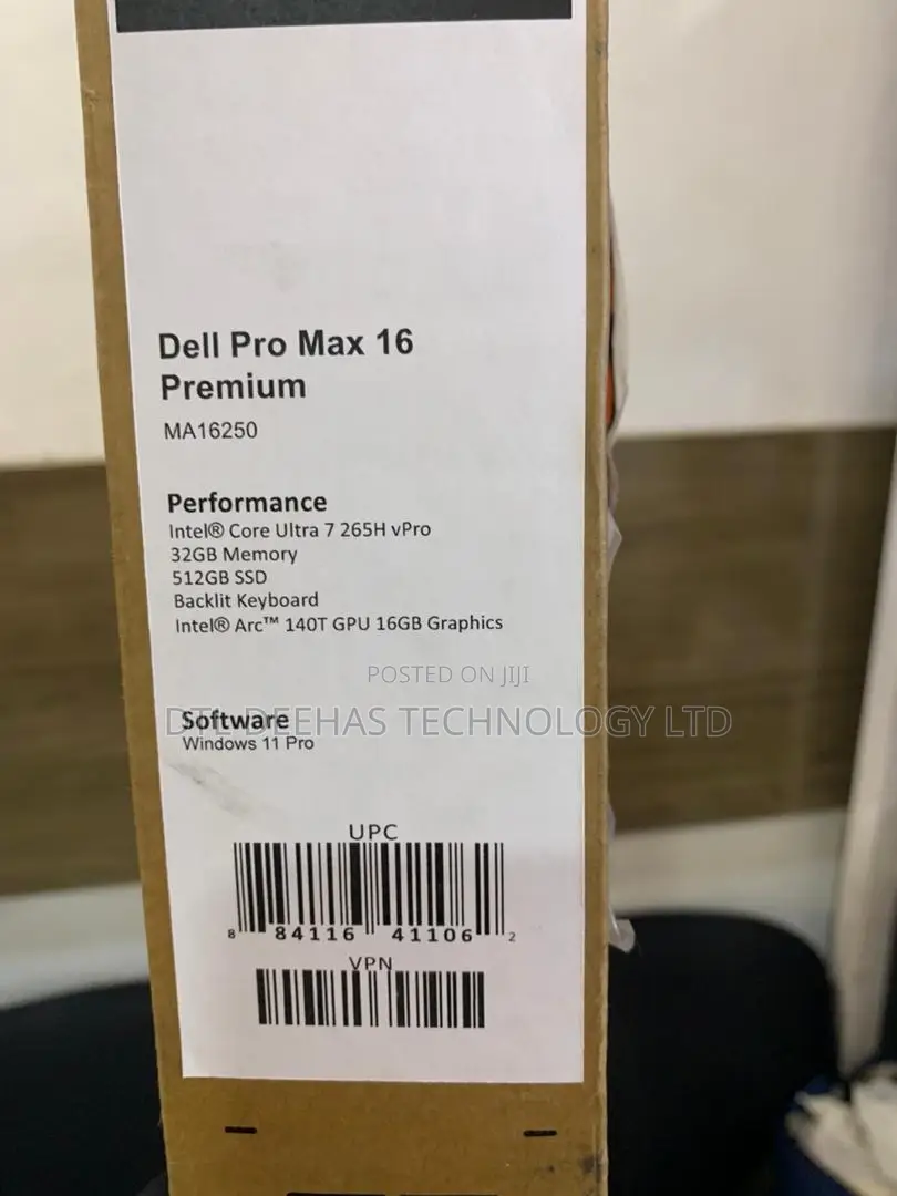 New Laptop Dell Pro Max 16 32GB Intel Core Ultra 7 SSD 512GB