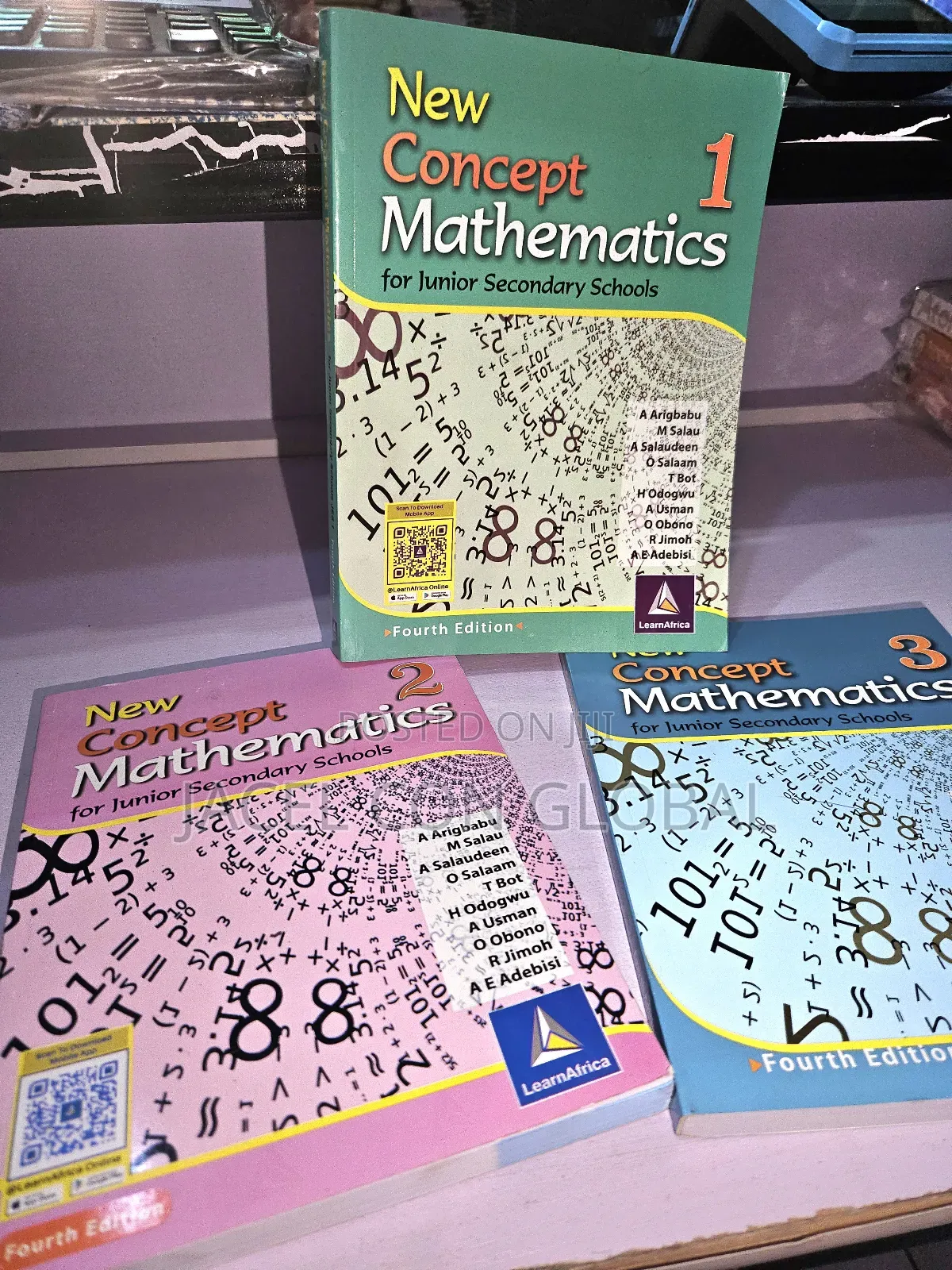 New Concept Maths Textbooks for Jss1 to Ss3