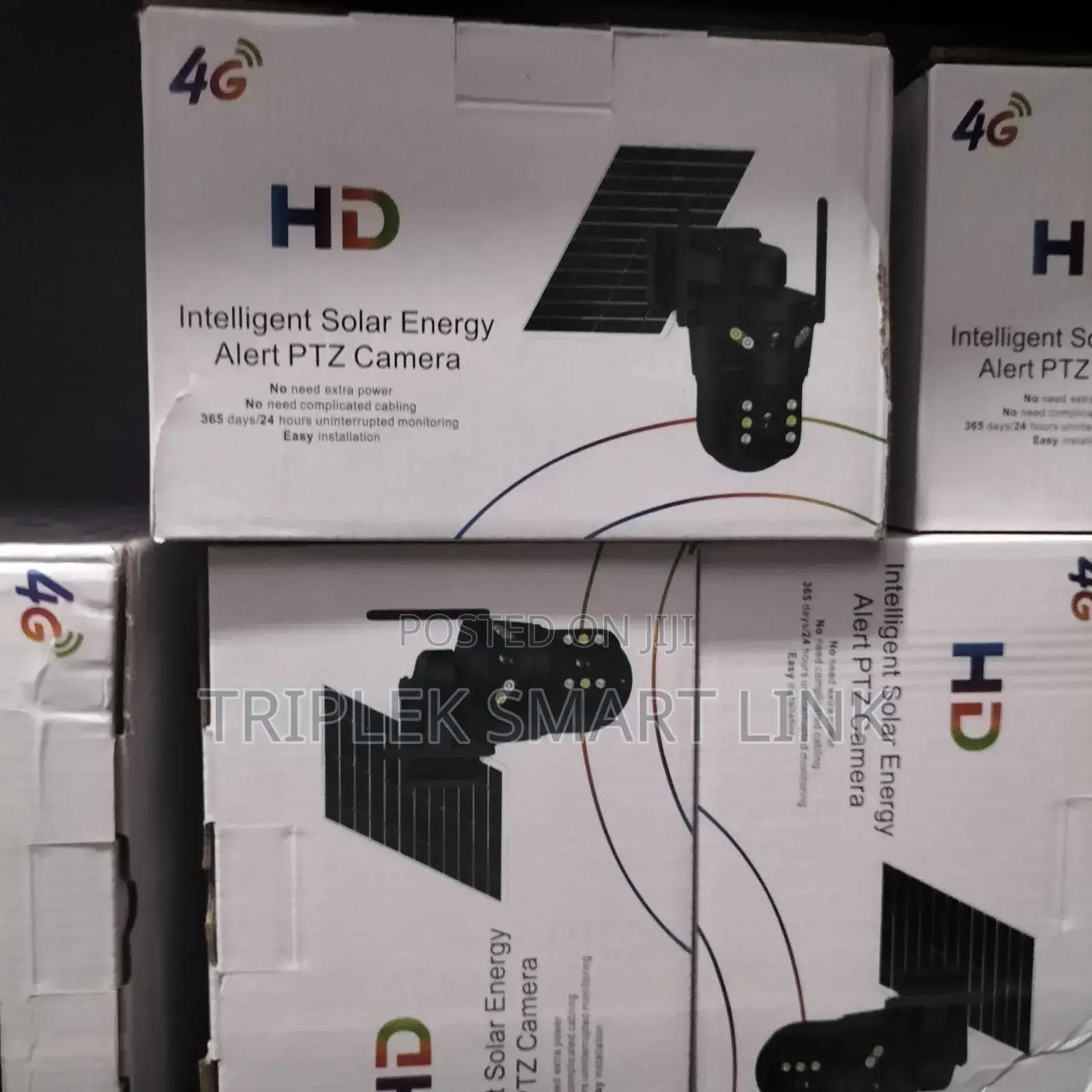 Dual Lens PTZ 8mp Solar Powered Hd V388 App Camera