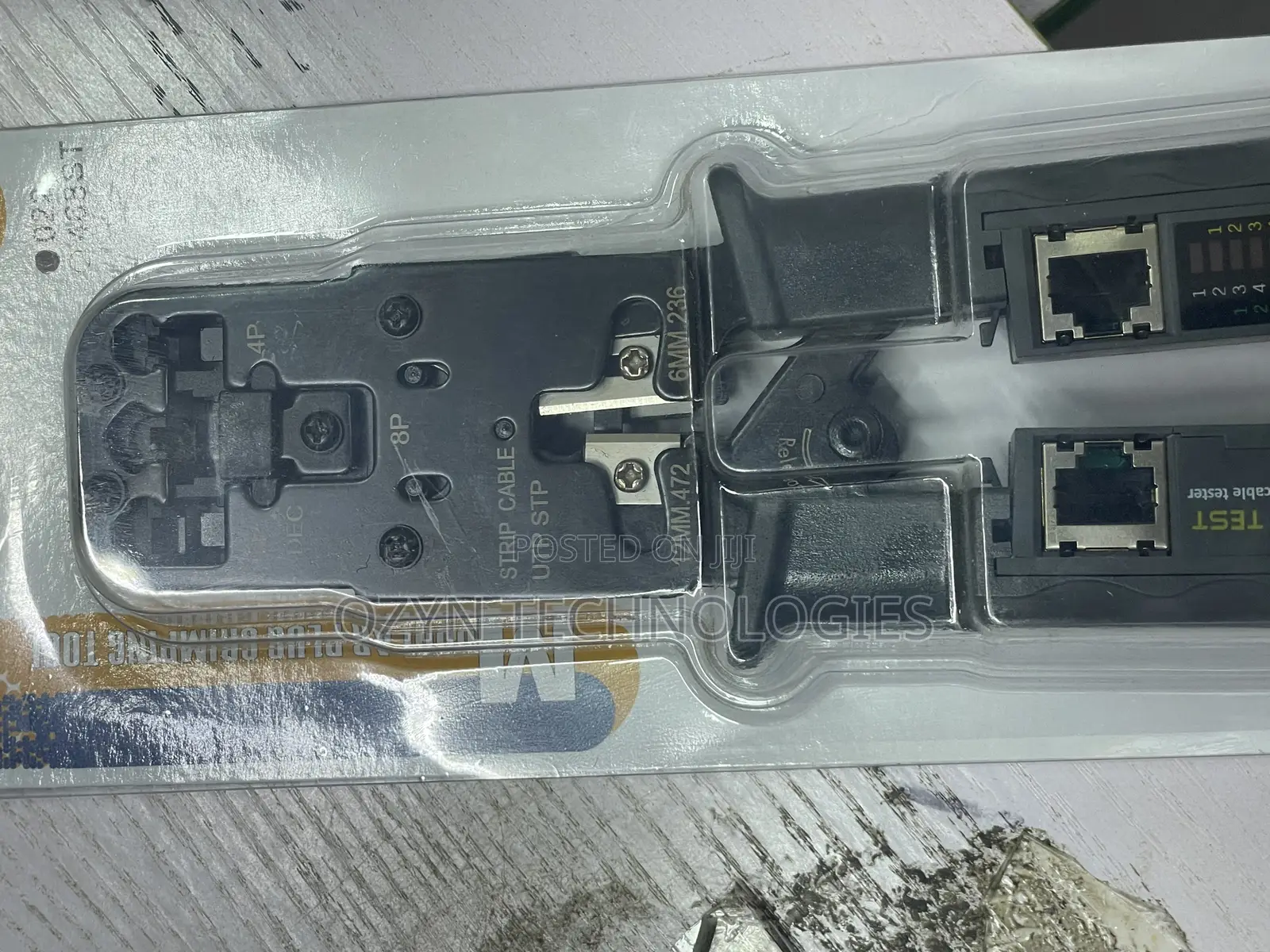 Rj45 Crimping Tool With Lan Tester