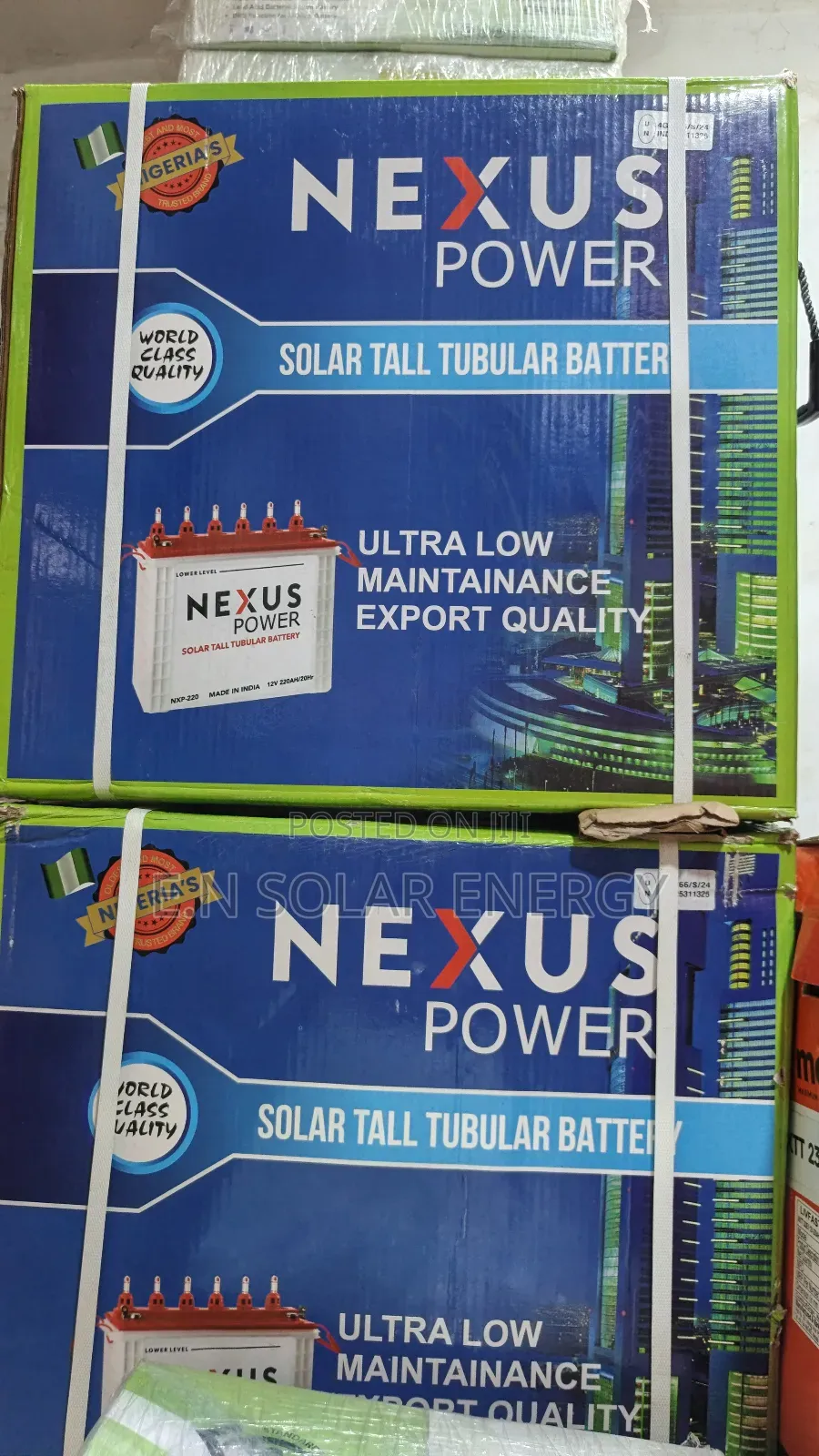 220a Nexus Tall Tubular Battery Available