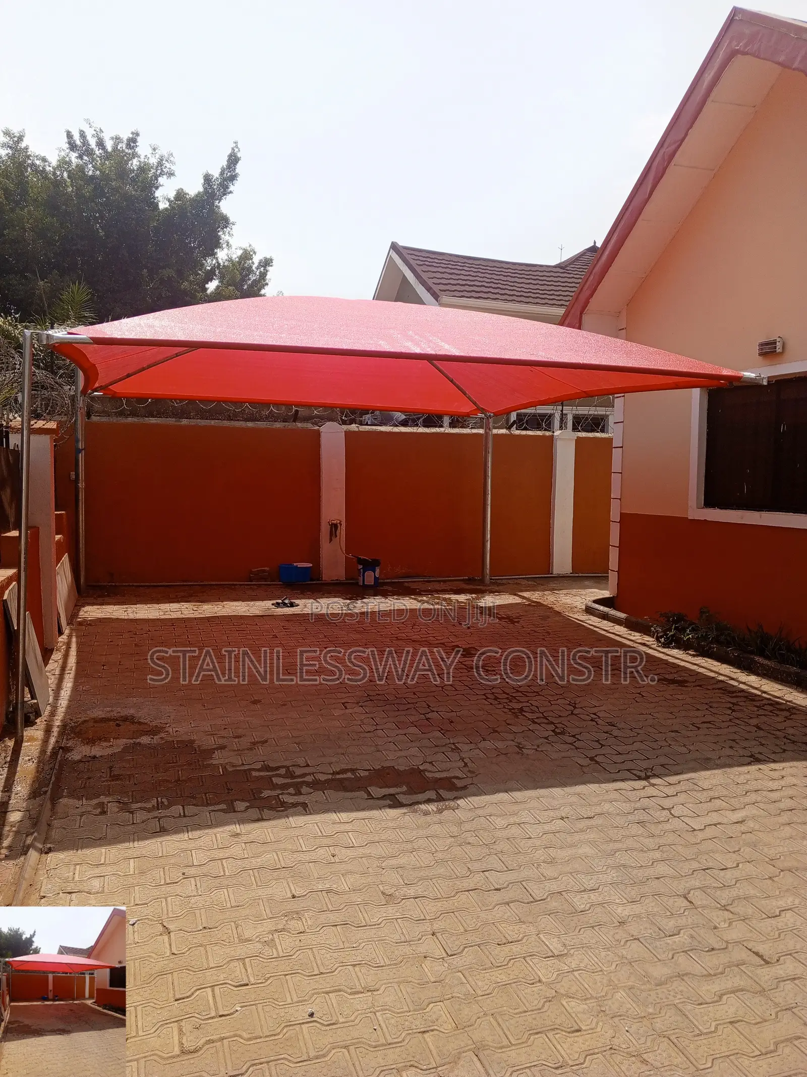 Blazing Red Carport Choice