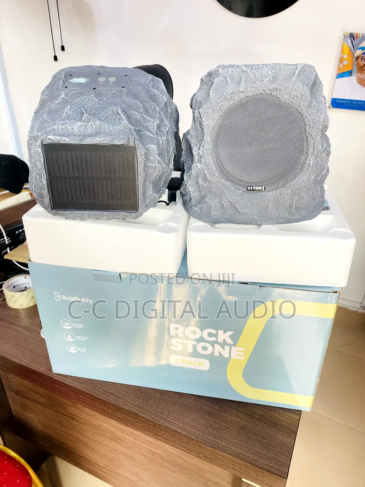Pair of Solar Rock Speakers