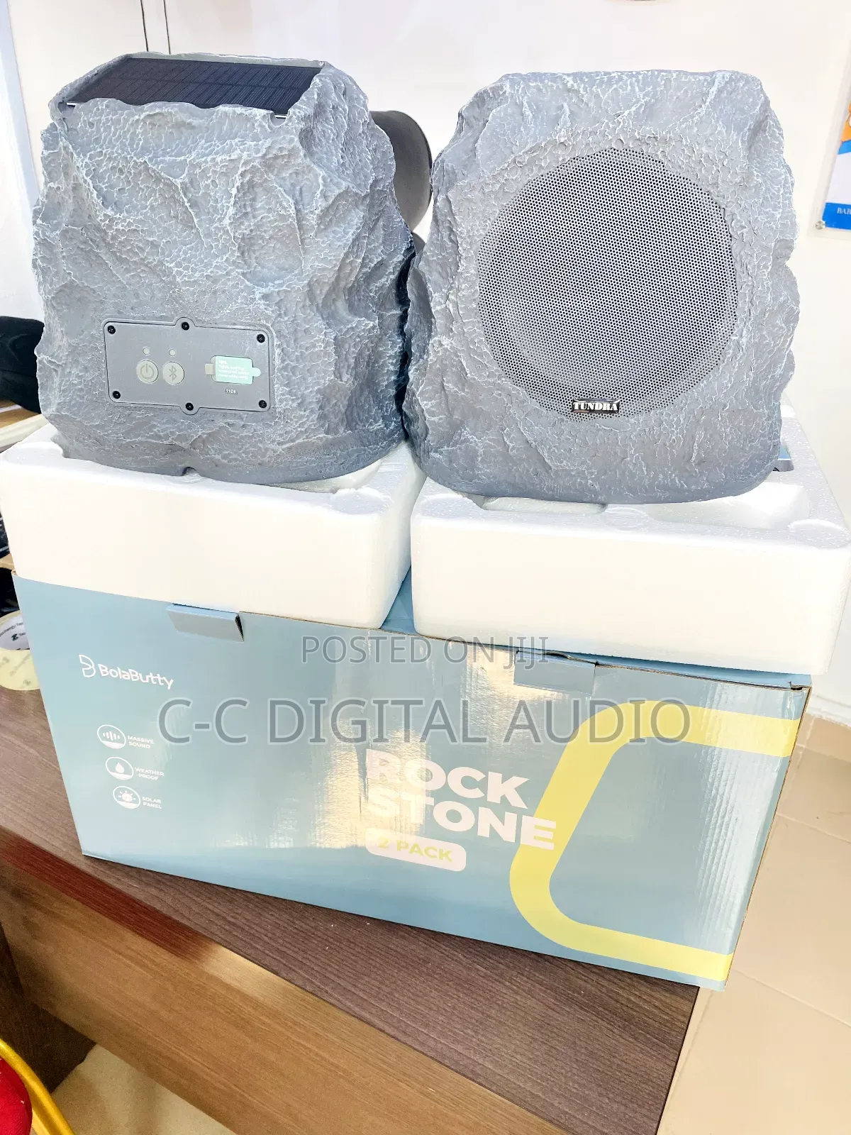 Pair of Solar Rock Speakers