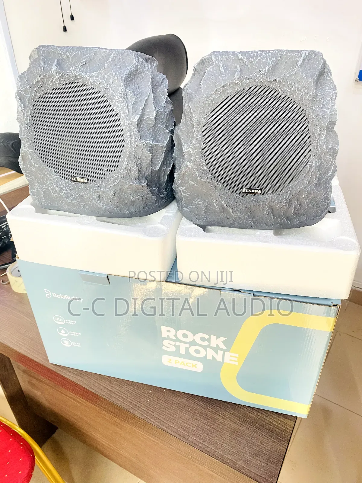 Rock Stone Solar Outdoor Speaker