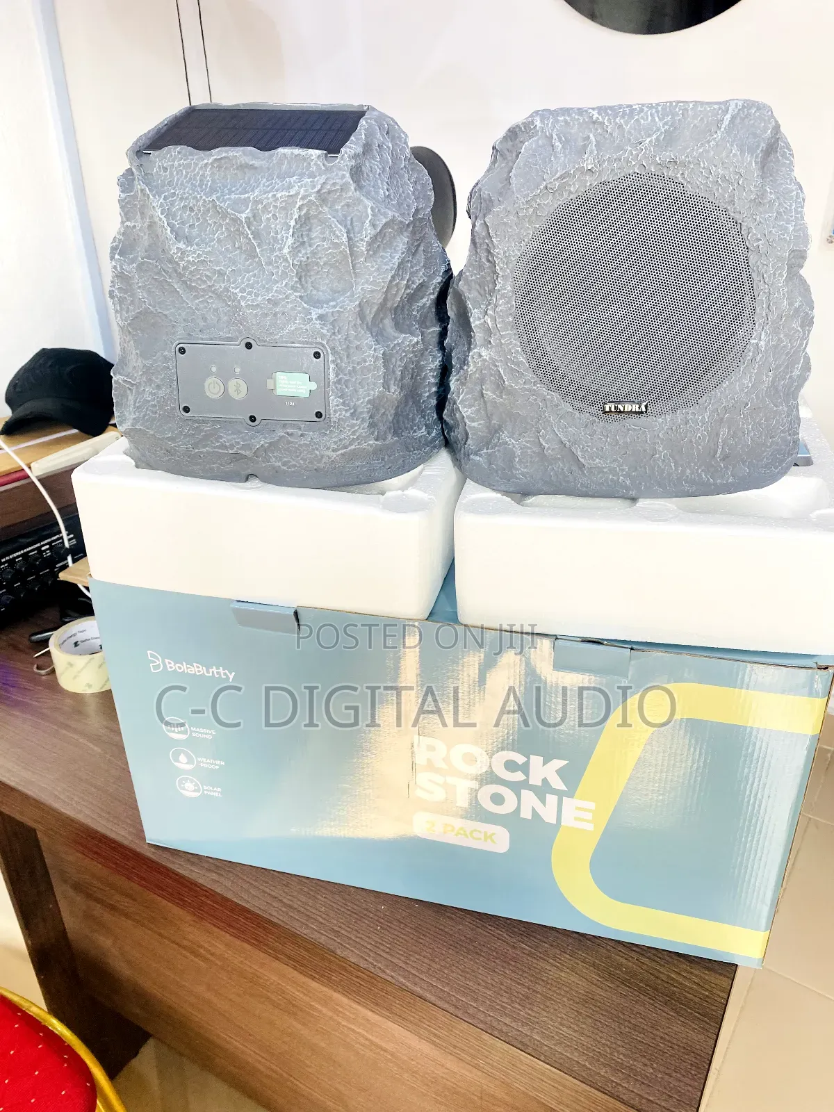 Rock Stone Solar Outdoor Speaker