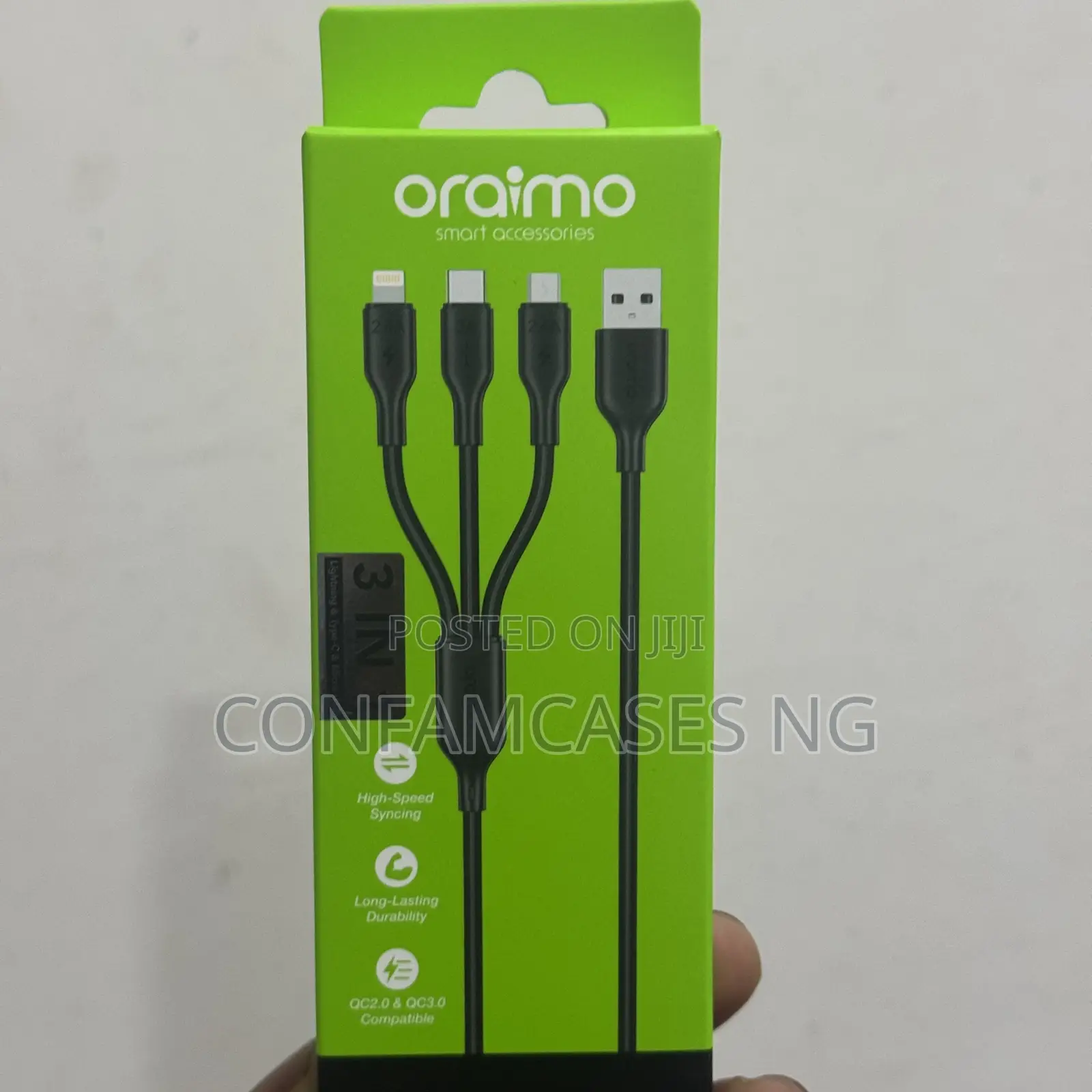Oraimo Duraline 4 3 in 1 Cable Cord