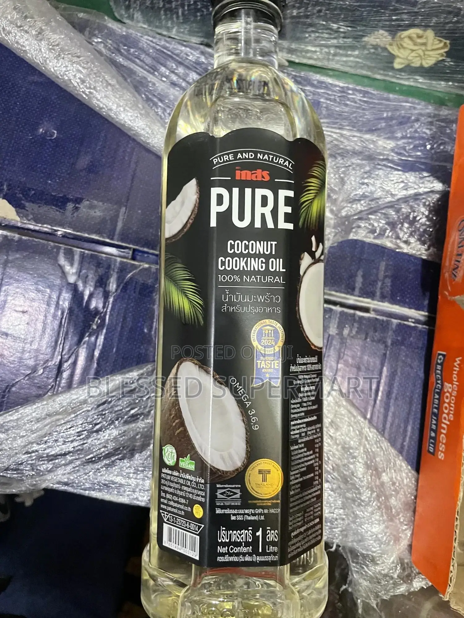 Pure Coconut Oil 100% Natural 1l