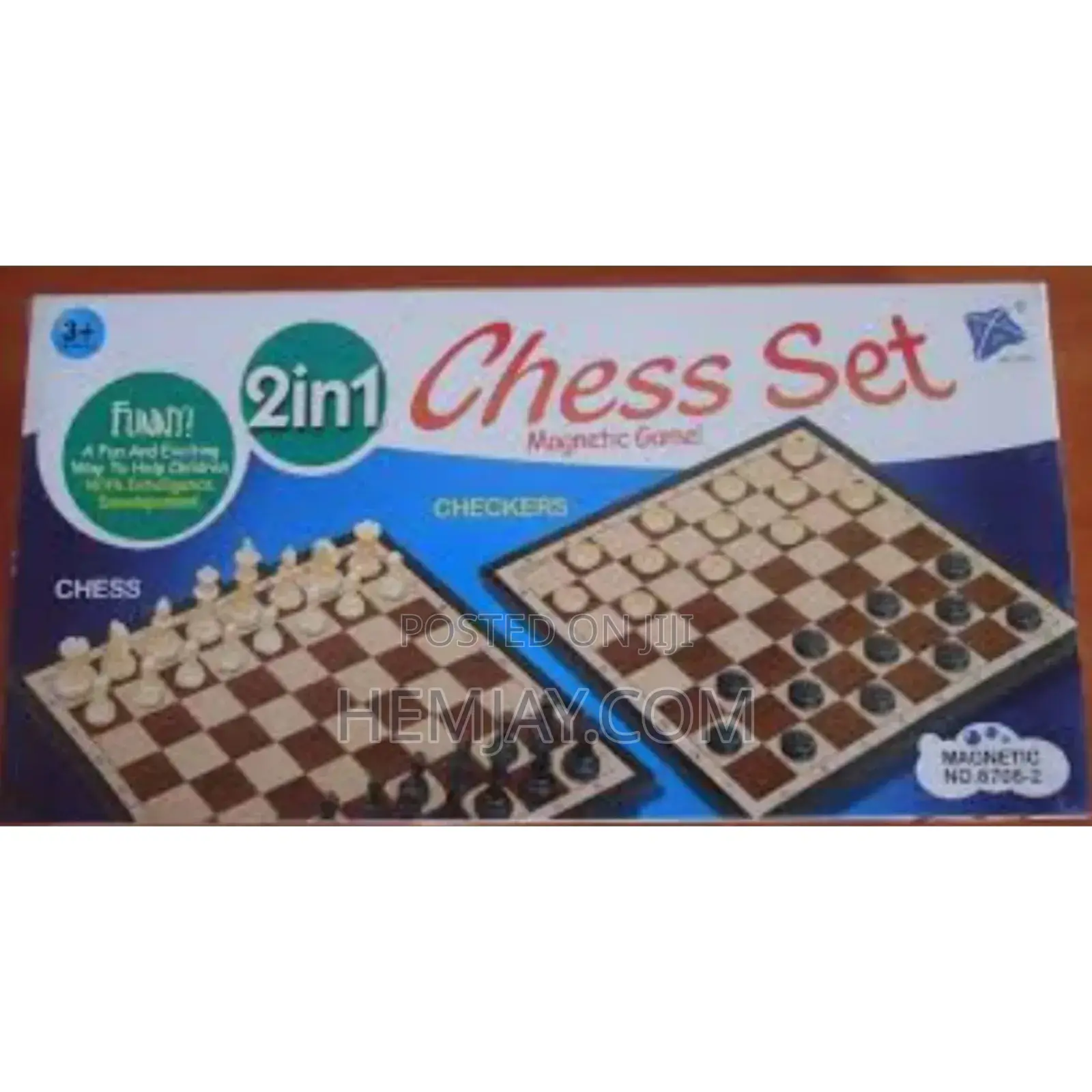 Magnetic 2in1 Chess and Draught Board Set. (Click Image to See More 