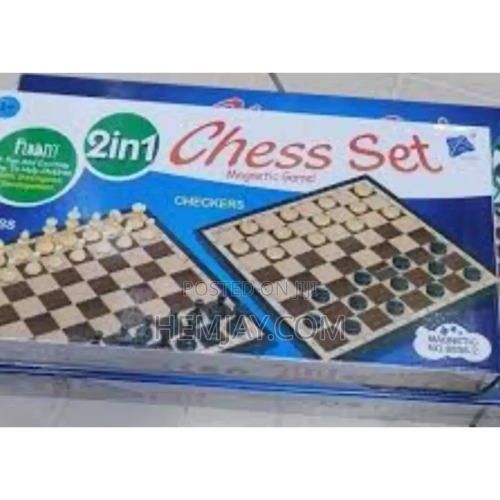 Magnetic 2in1 Chess and Draught Board Set. (Click Image to See More 