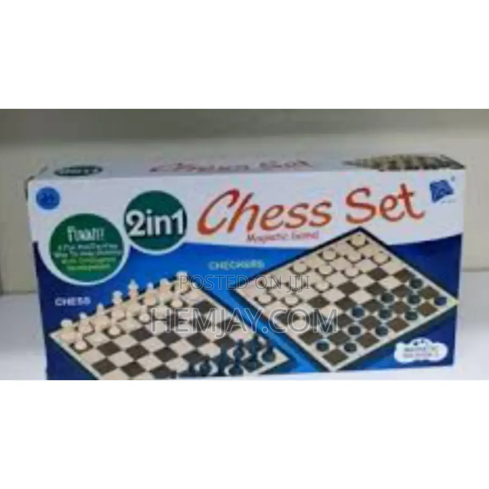 Magnetic 2in1 Chess and Draught Board Set. (Click Image to See More 