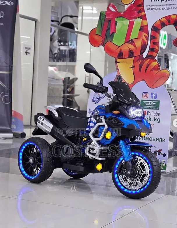 Children's Three-Wheeled Electric Ride-on Motorcycle