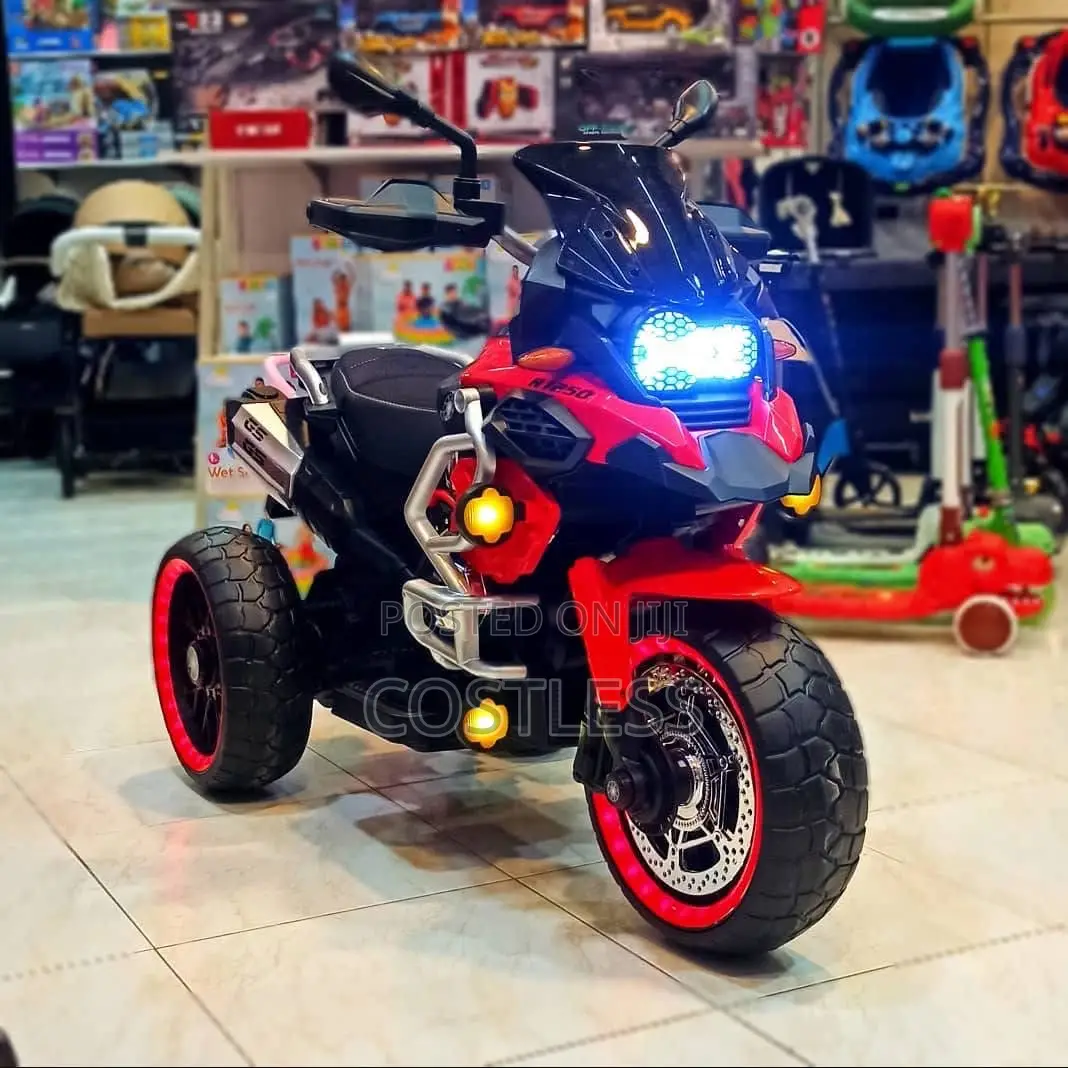 Children's Three-Wheeled Electric Ride-on Motorcycle