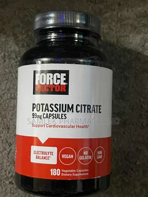 Force Factor Potassium Citrate-for Heart,Electrolyte Balance-180caps