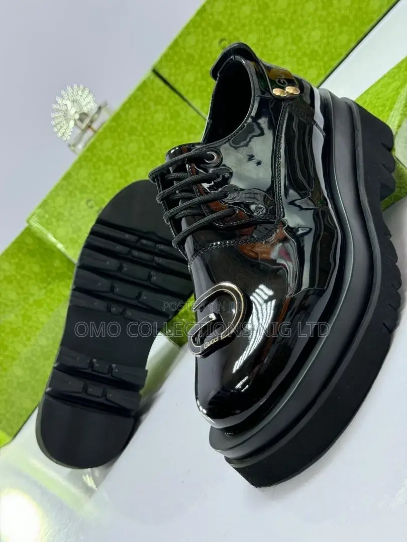 Luxury Black Patterned Leather Men’S Shoes – Fully Boxed