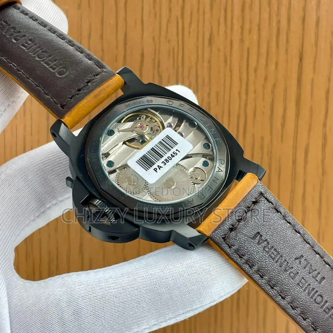 Panerai Luminor Quality Luxury Men Genuine Leather Wristwatch