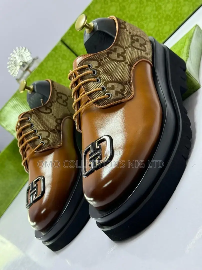 Luxury Gucci Textured Leather Men’S Shoe – Fully Boxed