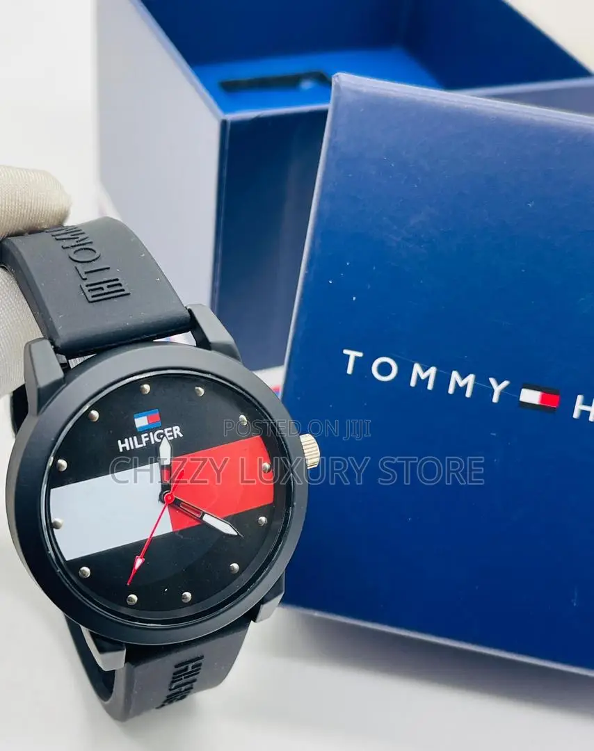 Tommy Hilfiger Quality Men Rubber Strap Wristwatch