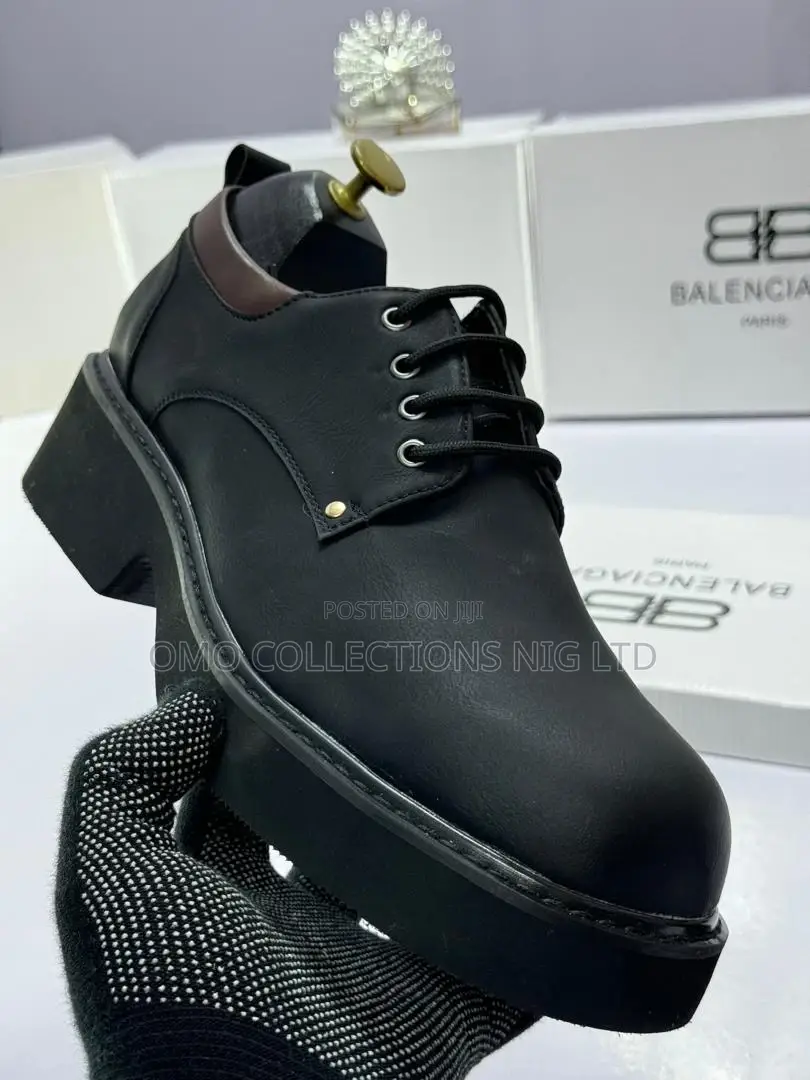 Fully Boxed New Balenciaga Men’S Leather Shoes