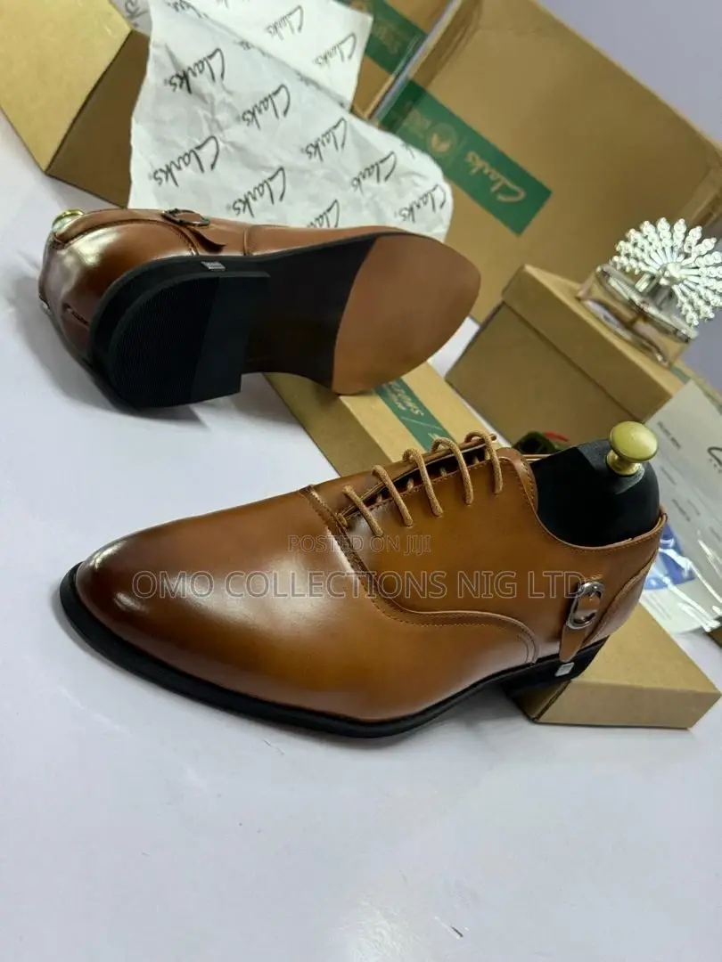 Luxury Clarks Brown Leather Shoes With Laces – Fully Boxed