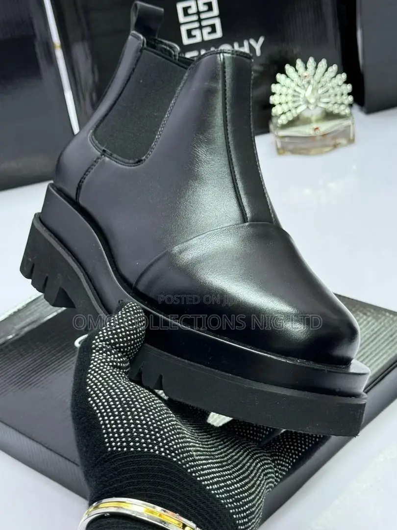 Luxury Givenchy Black Leather Boots – Fully Boxed