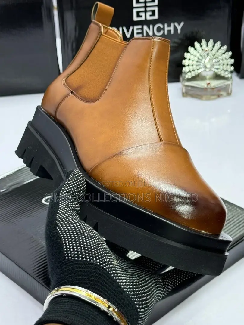 Luxury Givenchy Brown Leather Boots – Fully Boxed