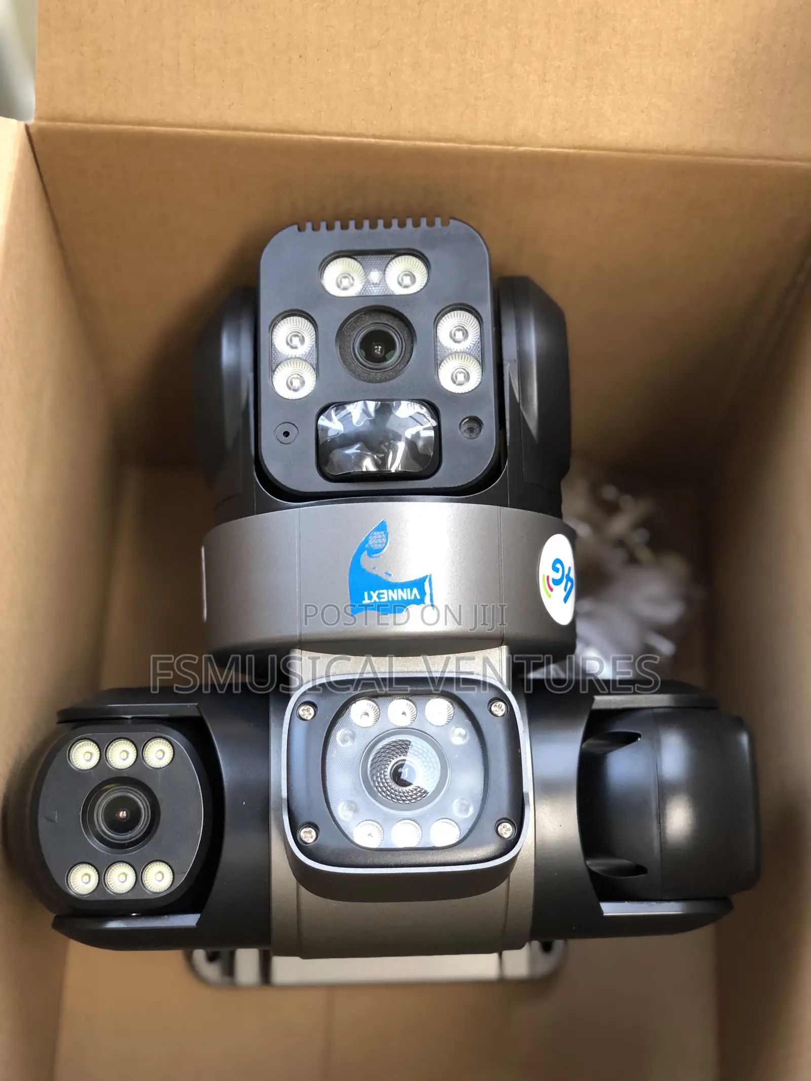 V380pro 3 Adjustable Lens Solar CCTV Camera