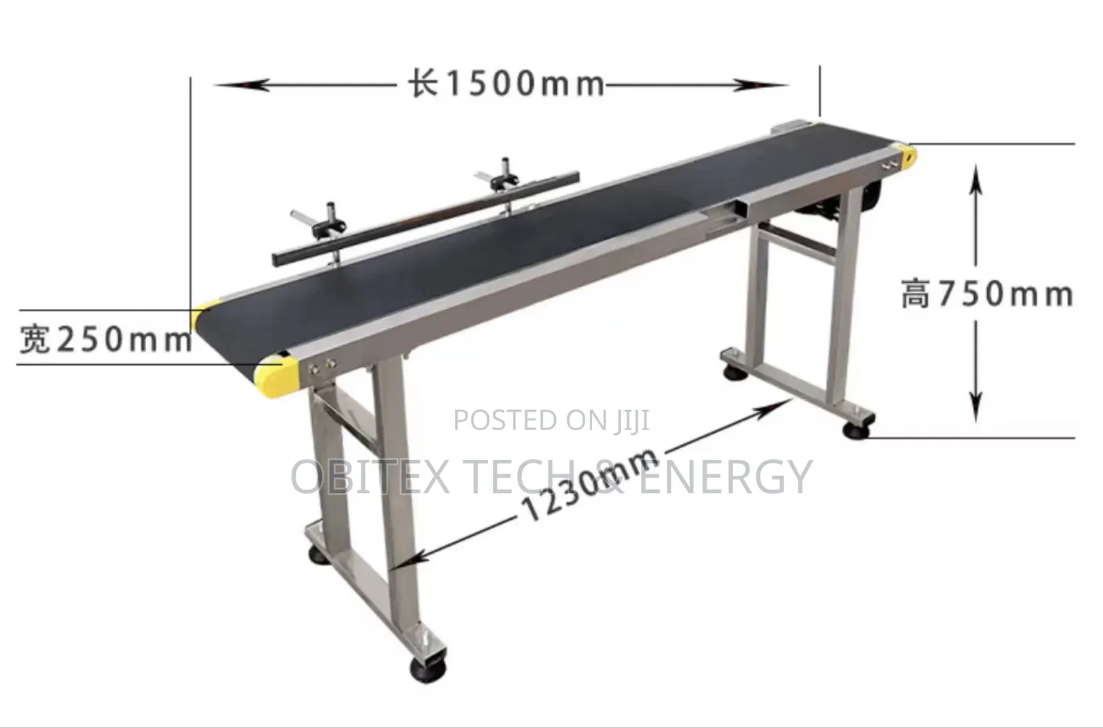 Flat Belt Conveyor System – 1.5m Length (Stainless Steel Frame)