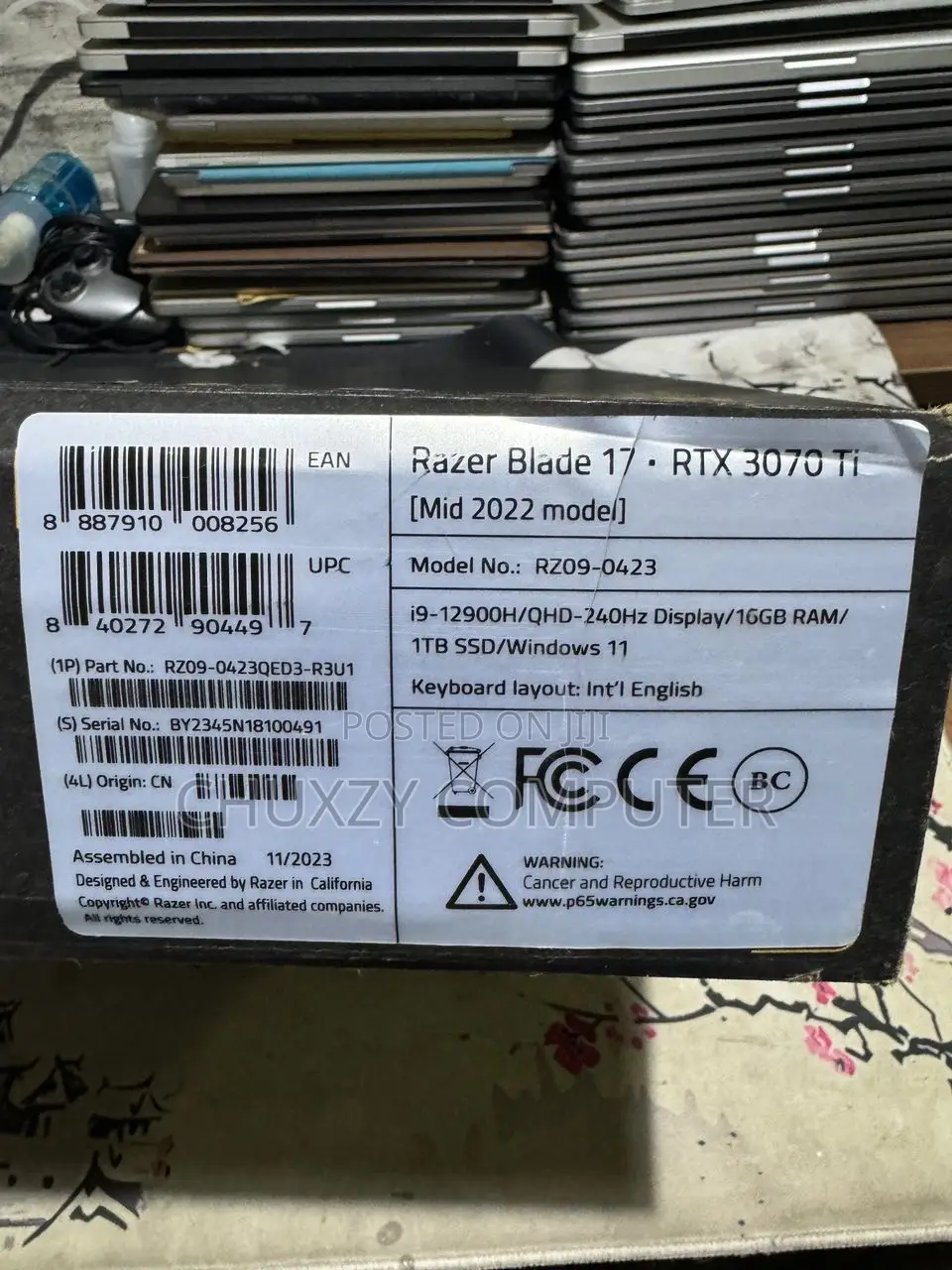 New Laptop Razer Blade 16GB Intel Core I9 SSD 1T