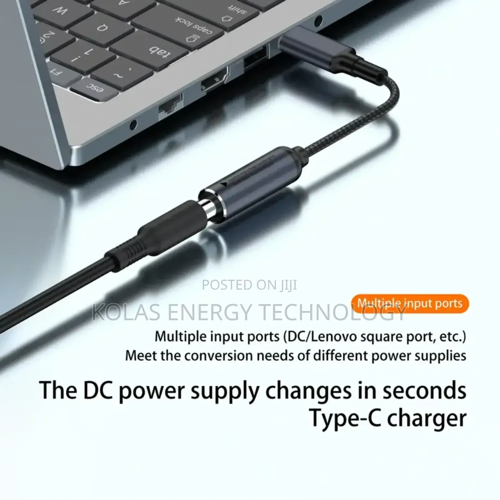 Lenovo Square to Type -C Male Pd 100w Converter
