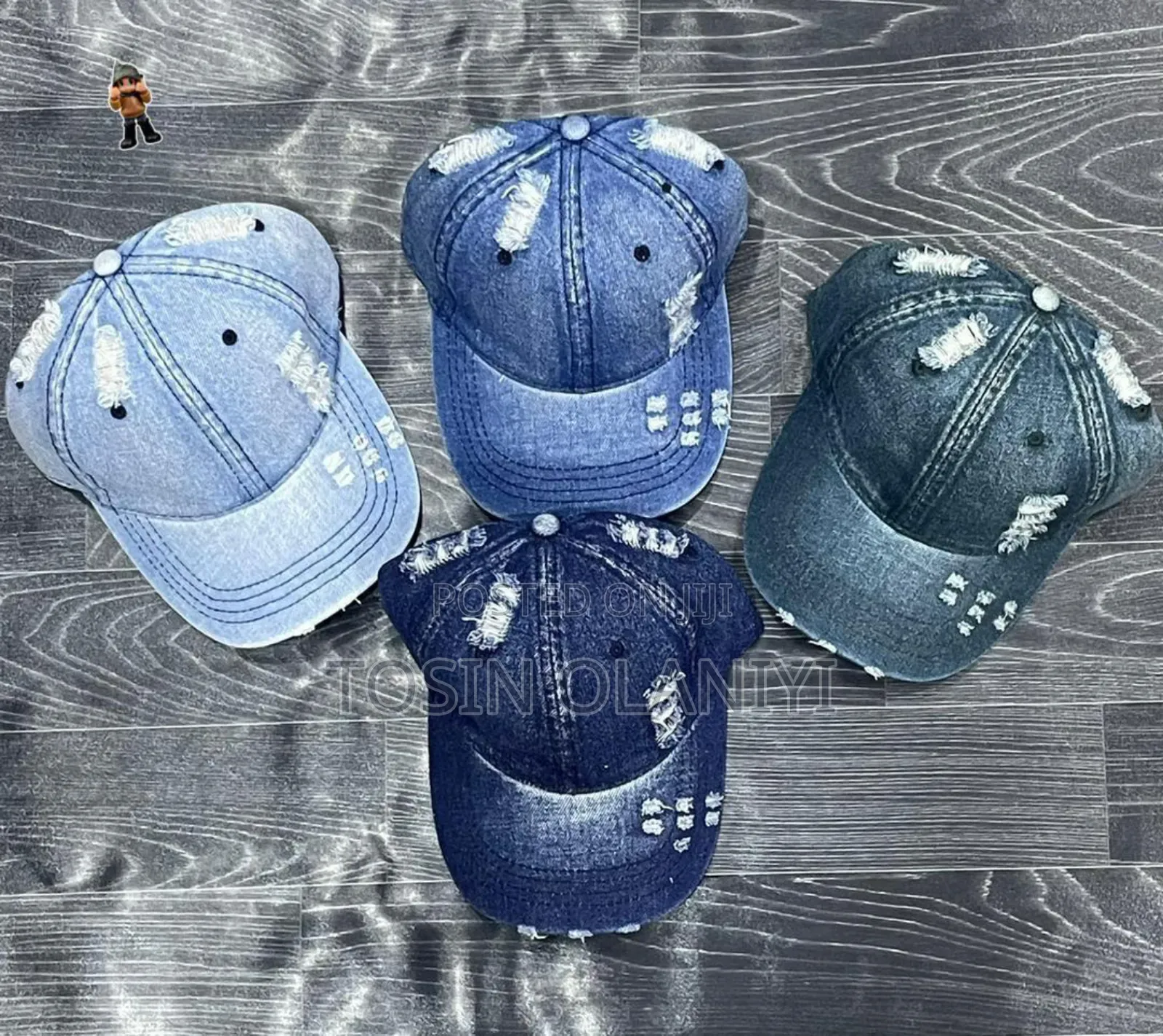 Quality Plain Denim Face Cap