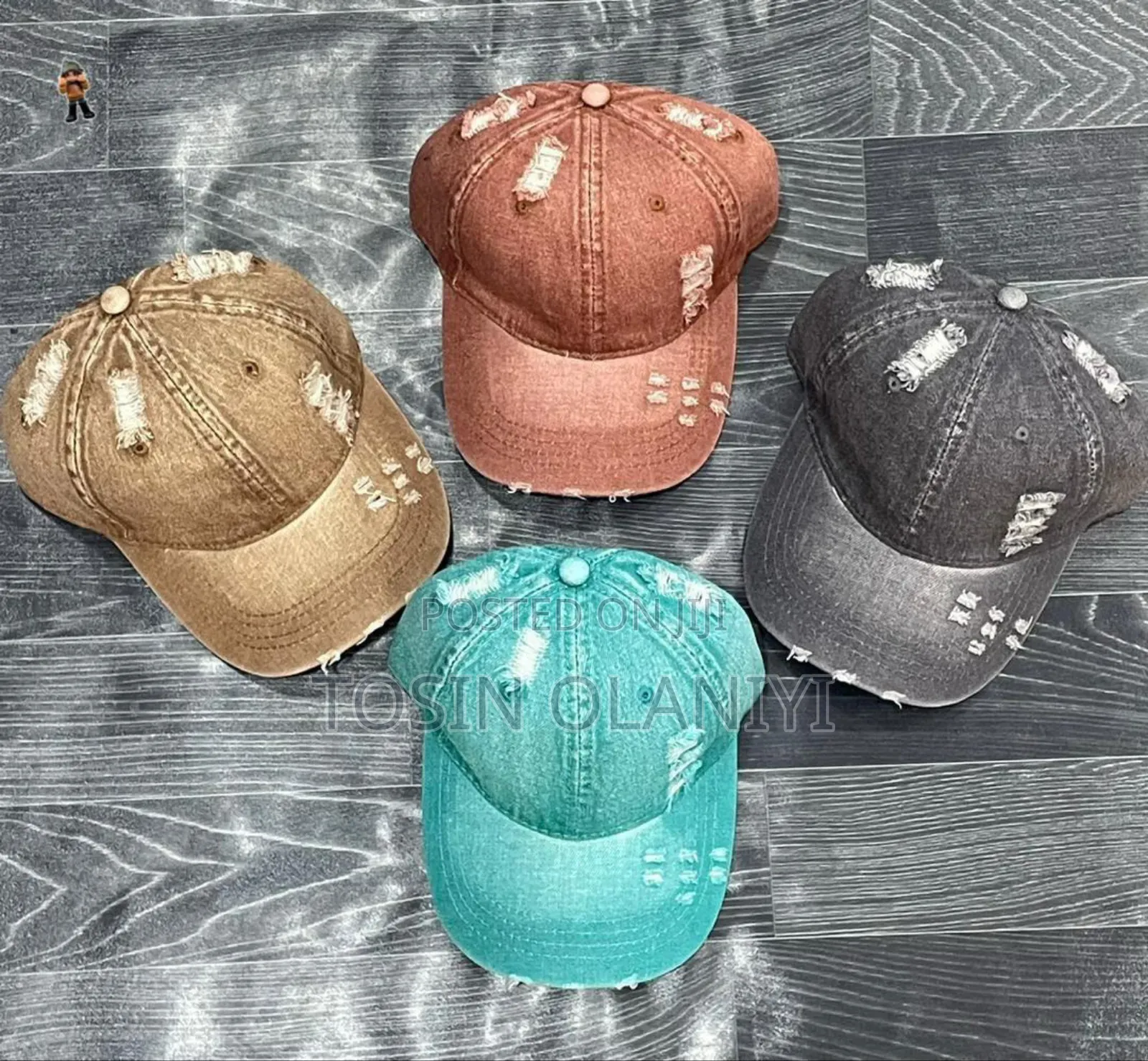 Quality Plain Denim Face Cap