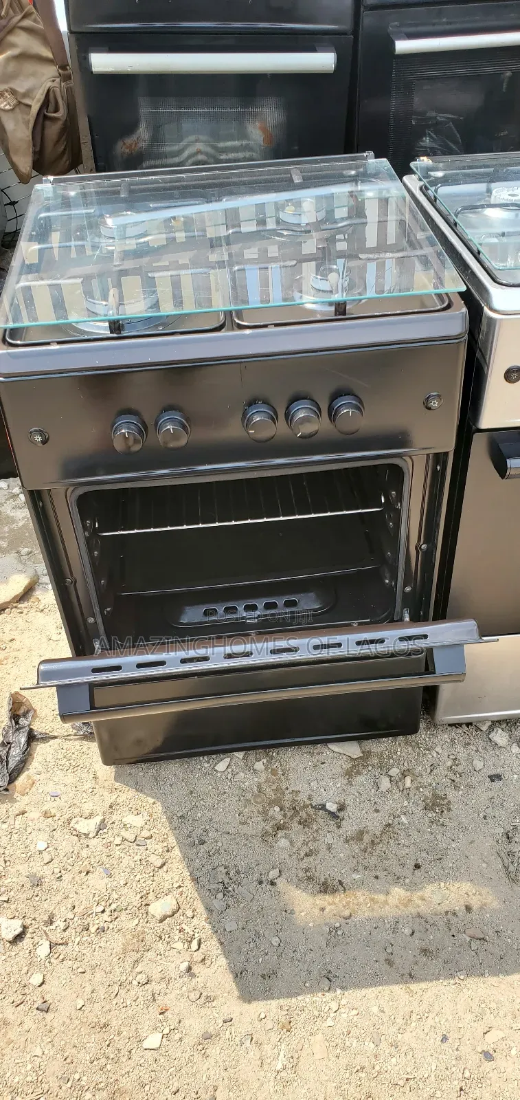 60by60 Cm Standard Tokunbo Gas Burner 3 Gas 1 Electric Burner Uk Used