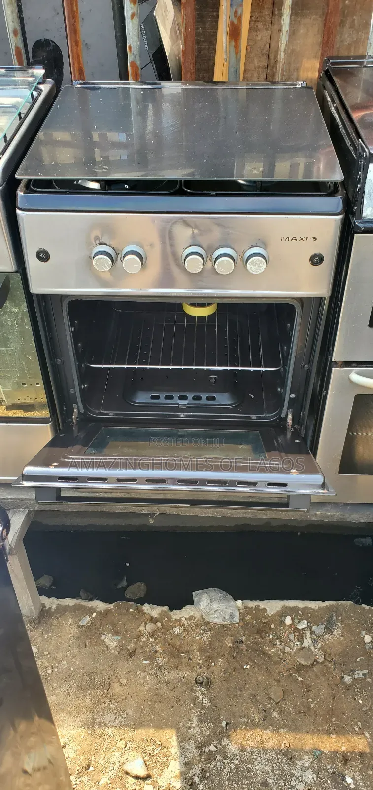 60by60 Cm Standard Tokunbo Gas Burner 3 Gas 1 Electric Burner Uk Used